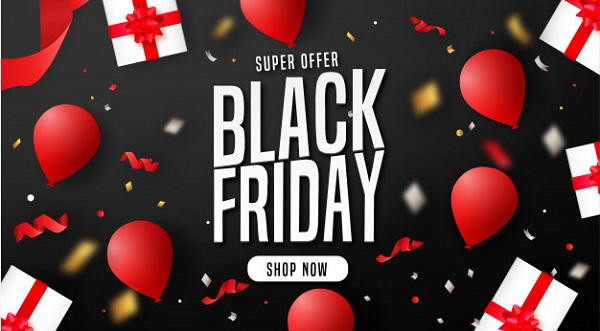 Modern Black Friday Background with Elements