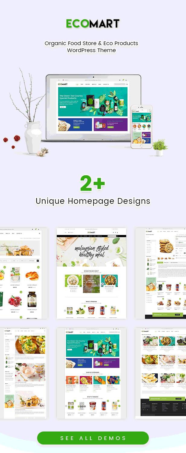 EcoMart - Organic Food Store & Eco Products WordPress Theme 