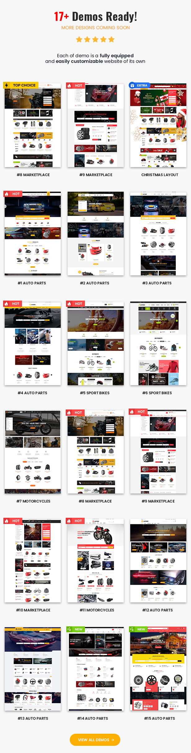 Autusin - Auto Parts Shop, Moto Store WooCommerce WordPress Theme 