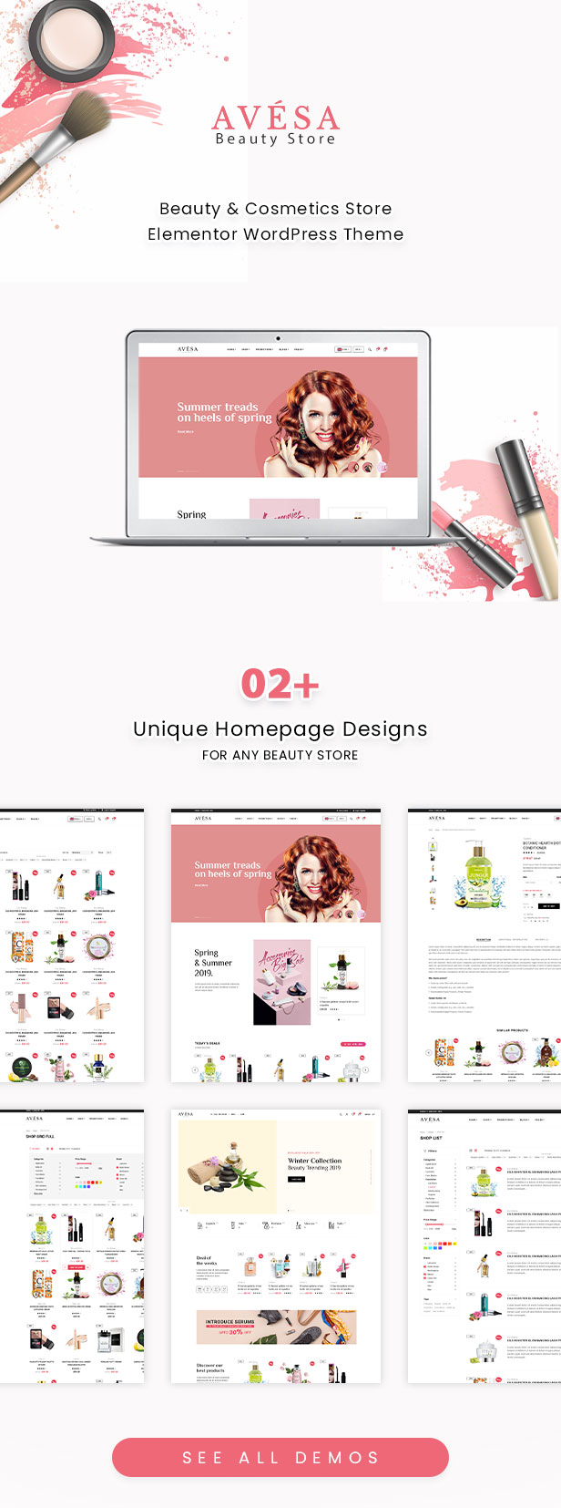 Avesa -  Beauty Store WooCommerce WordPress Theme - WooCommerce Theme