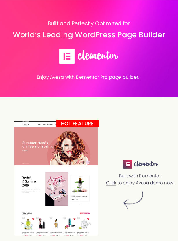 Avesa -  Beauty Store WooCommerce WordPress Theme- Elementor Page Builder
