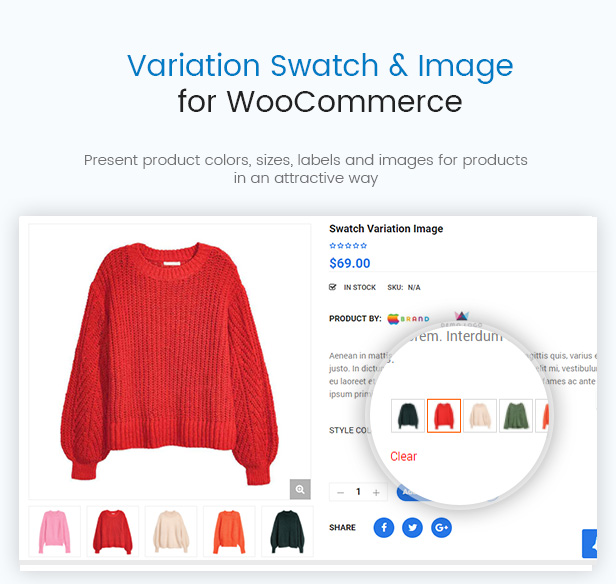 WooCommerce Product Color & Image Swatches