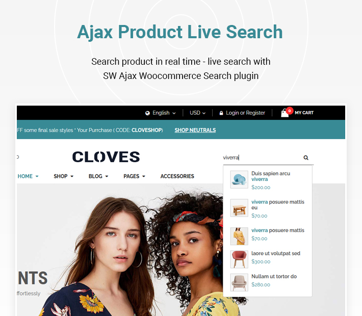 Cloves - Fashion & Furniture  Woocommerce WordPress Theme