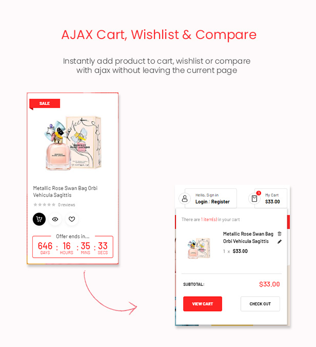 FlashMart - Multipurpose Elementor WooCommerce WordPress Theme - Ajax Cart