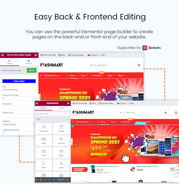 FlashMart - Multipurpose Elementor WooCommerce WordPress Theme - Backend Settings