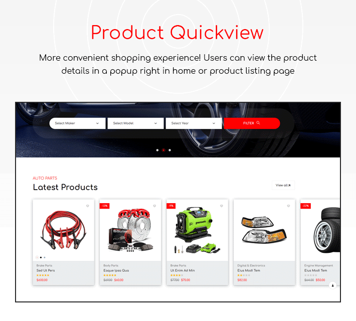 GoAuto - Auto Parts Store Elementor WooCommerce WordPress Theme