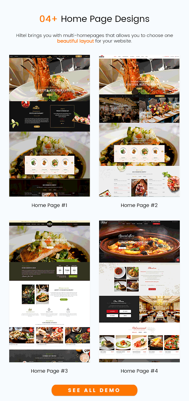 SW Hiltel - Premium Food & Restaurant WordPress Theme