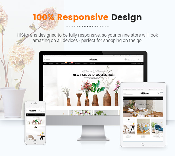 HiStore – Fashion Shop, Furniture Store eCommerce MarketPlace WordPress Theme (Mobile Layouts Ready)