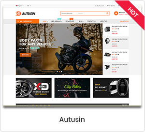 Autusin - Tienda de repuestos y accesorios para automóviles Tema WordPress WooCommerce