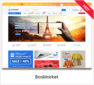 BosMarket - Tema WordPress Multi Vendor yang Fleksibel 