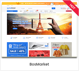 BosMarket – Flexible Multivendor Elementor WooCommerce WordPress Theme (12 Indexes + Mobile Layouts)