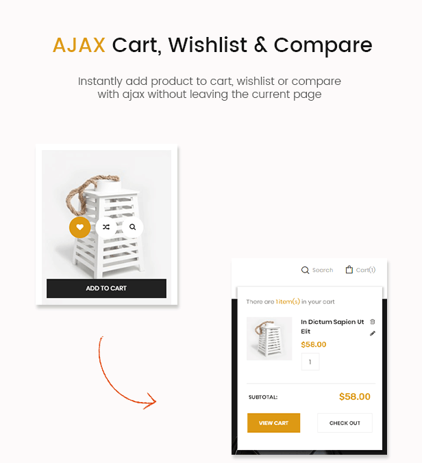 houskit ajax cart- interior furniture store wordpress theme