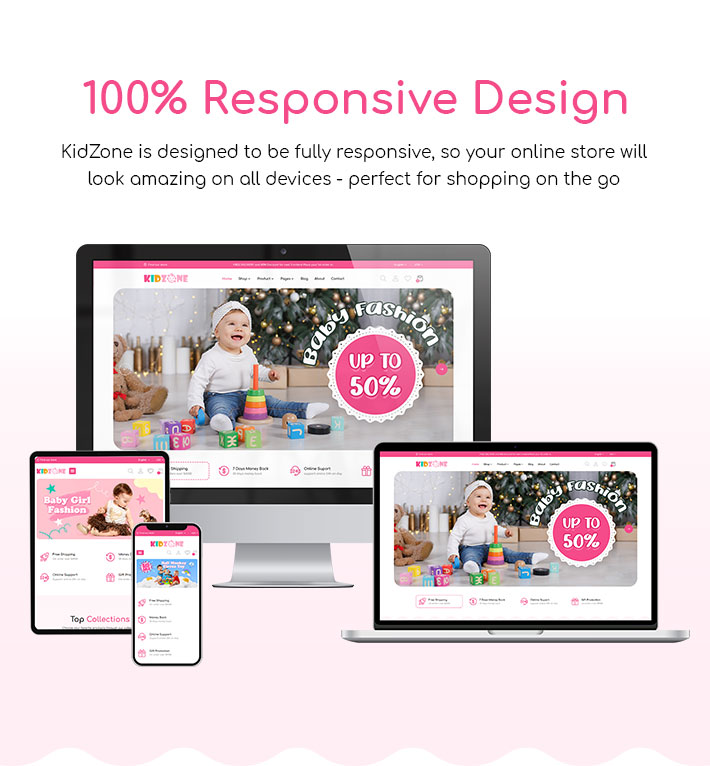 Kidzone -  Kids & Baby Store Elementor WooCommerce WordPress Theme