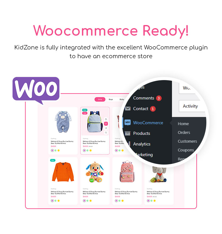 Kidzone -  Kids & Baby Store Elementor WooCommerce WordPress Theme