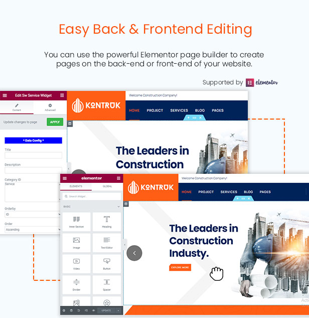 KonTruk - Construction & Building Elementor WordPress Theme