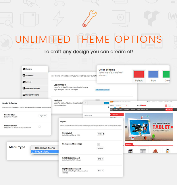 20 themeoptions - MaxShop - Electronics Store Elementor WooCommerce WordPress Theme (9+ Homepages, 2+ Mobile Layouts)