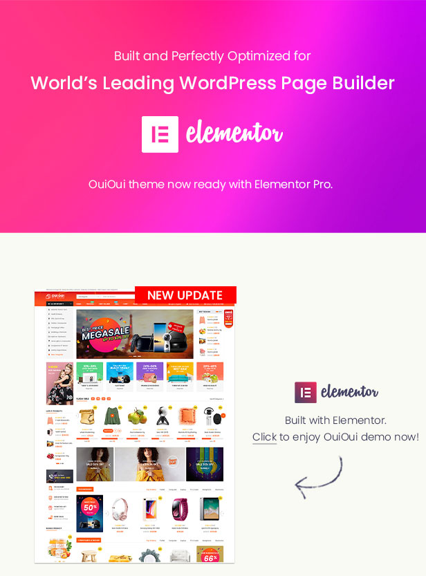 OuiOui- Multi Vendor MarketPlace WordPress Theme - Elementor