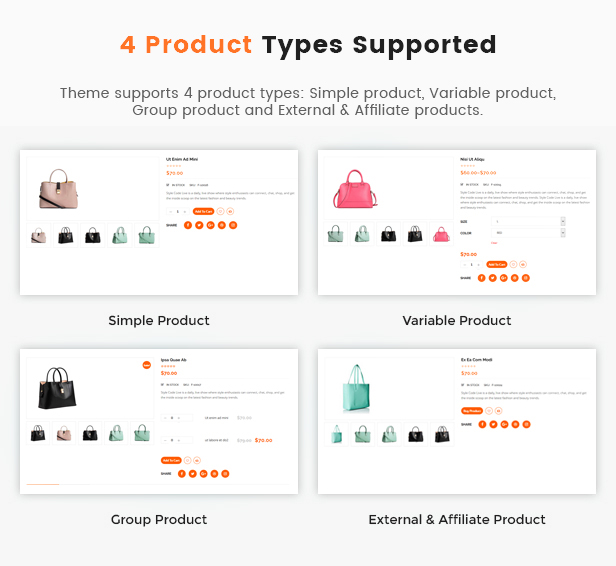 product types