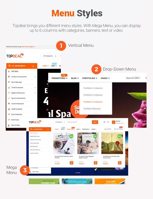 TopDeal – Multi Vendor Marketplace Elementor WooCommerce WordPress Theme (Mobile Layouts Ready)