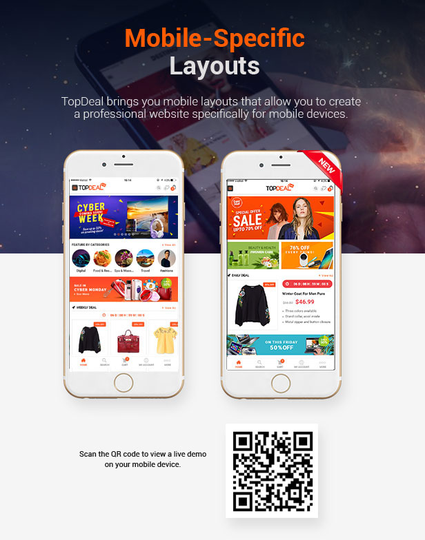 TopDeal – Multi Vendor Marketplace Elementor WooCommerce WordPress Theme (Mobile Layouts Ready)