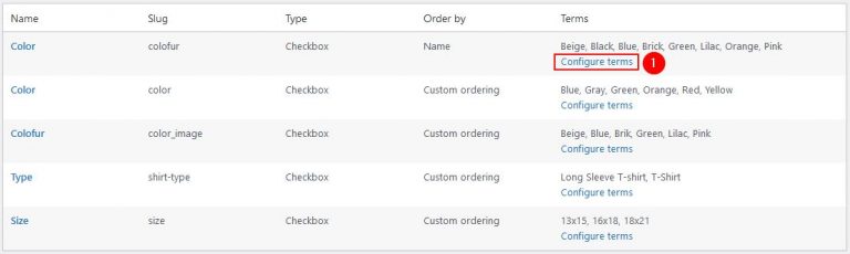 Attribute compare - term of attribute