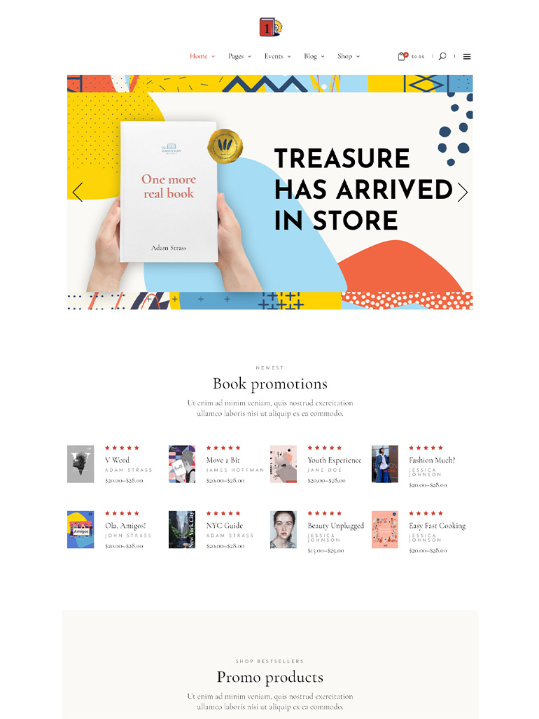 ChapterOne - Bookstore and Publisher Theme