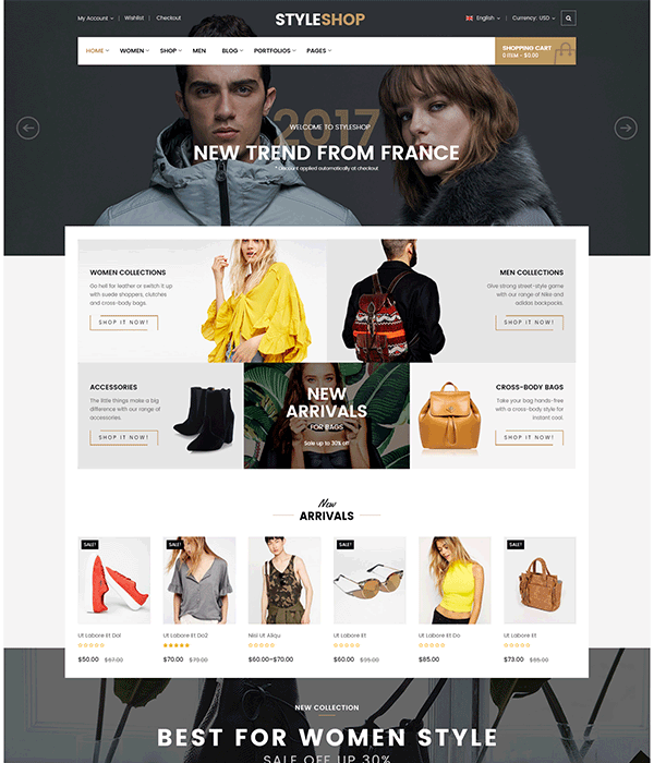 StyleShop - Responsive Fashion Shop WooCommerce WordPress Theme