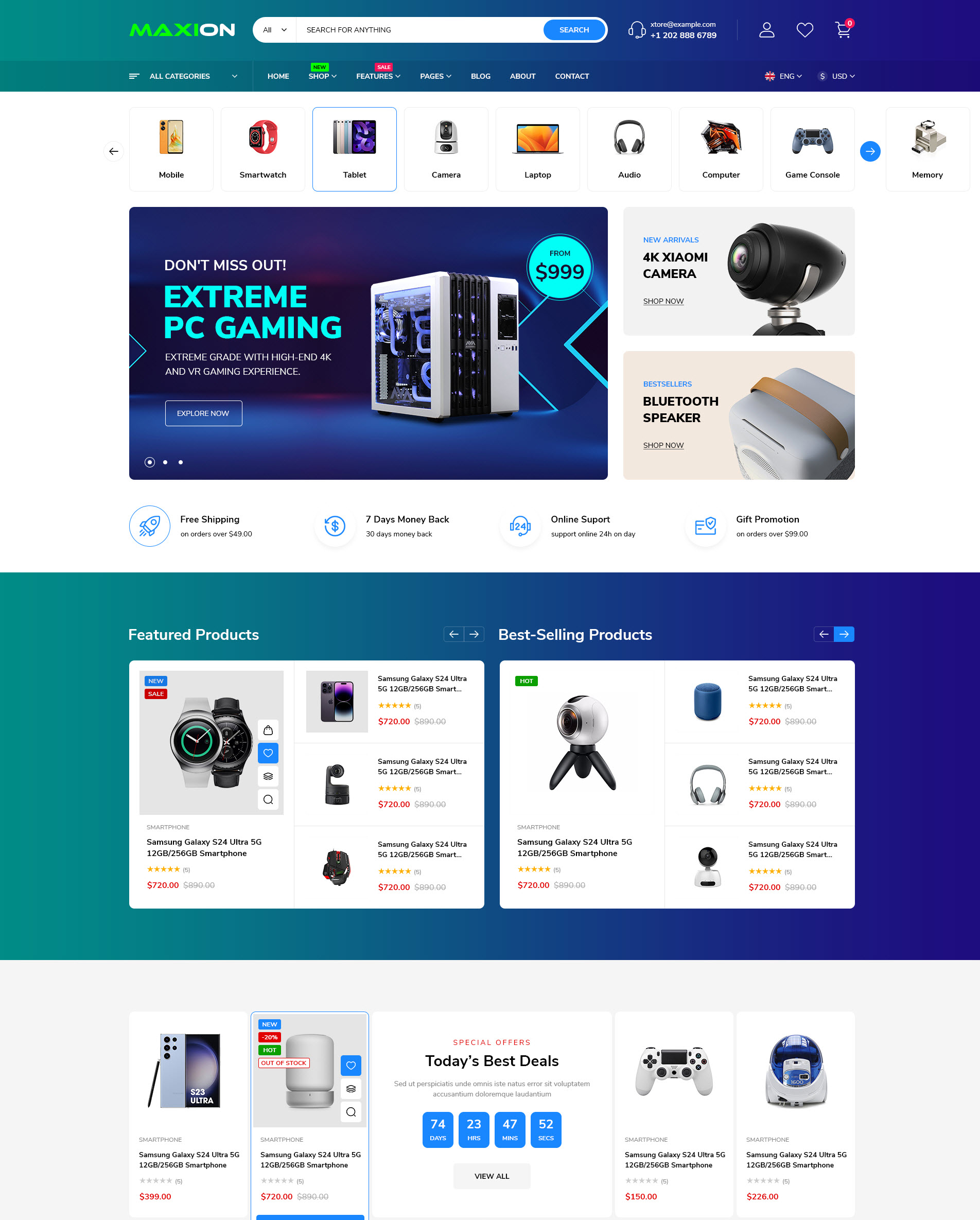 Digitax - Elementor Digital Store WooCommerce WordPress Theme