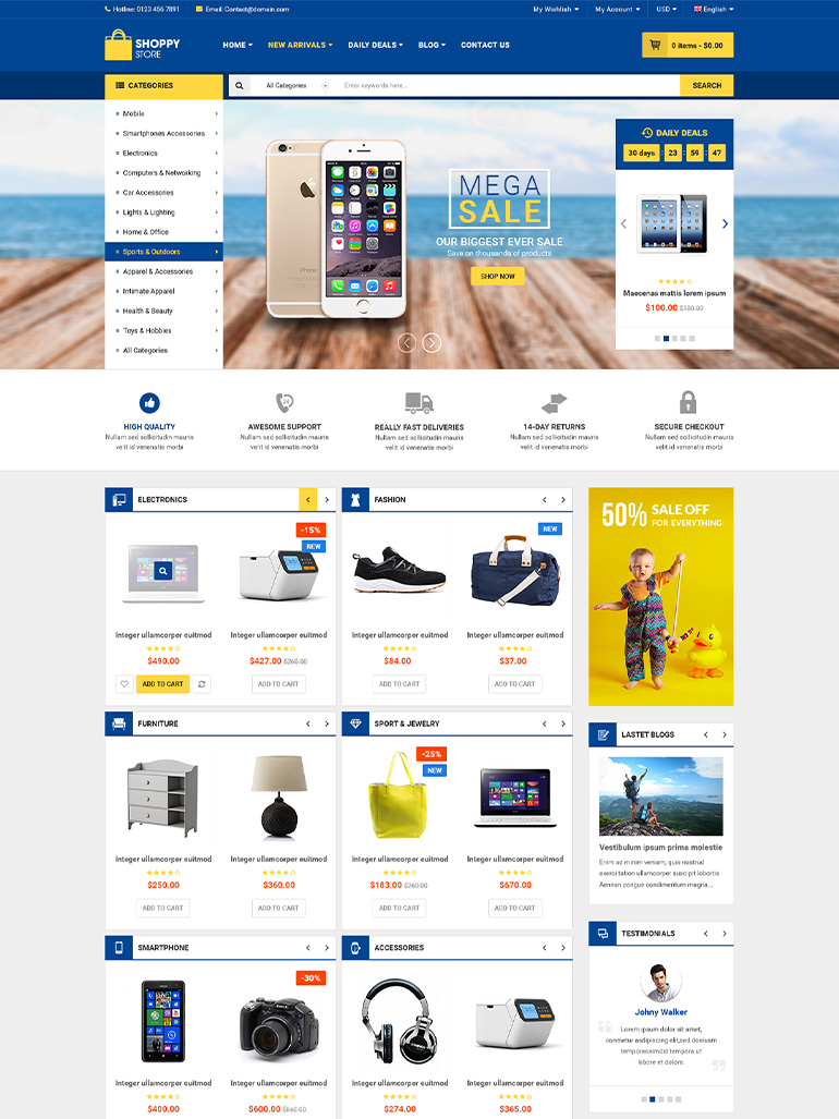 ShoppyStore - Multi purpose Elementor WooCommerce WordPress Theme
