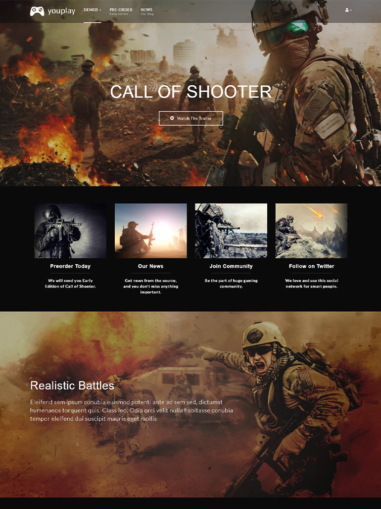 Youplay - Gaming WordPress Theme