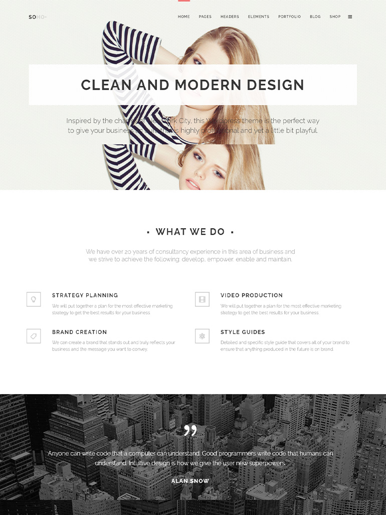 Soho - Clean Multipurpose Theme