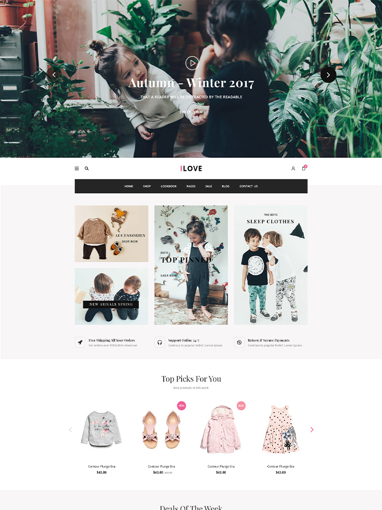 iLove - Creative Fashion Shop WordPress WooCommerce Theme