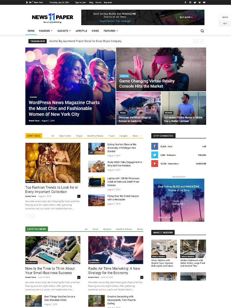 Newspaper - News & WooCommerce WordPress Theme