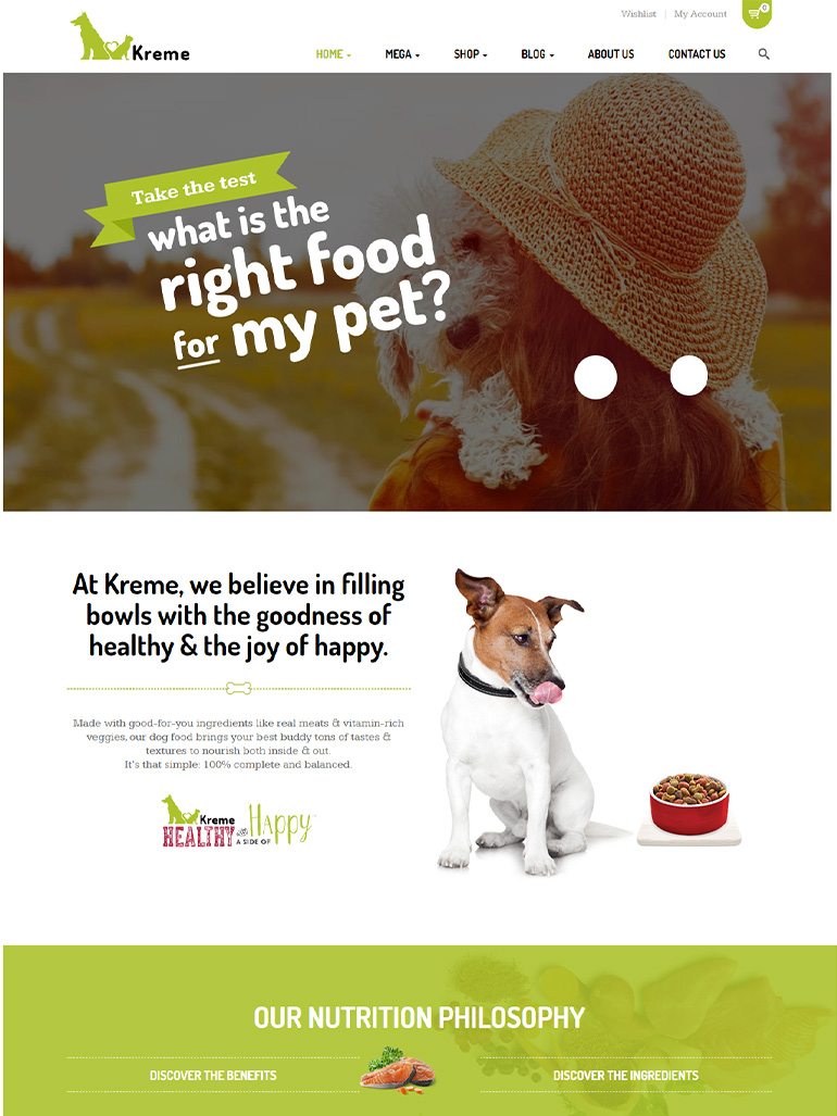 Kreme - Pet & Shop eCommerce WordPress Theme