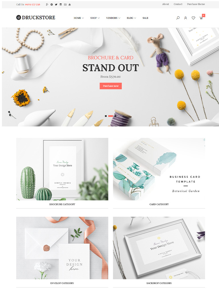 Druck - Print shop WooCommerce WordPress Theme