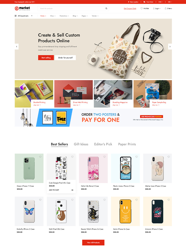 t shirt wordpress woocommerce themes