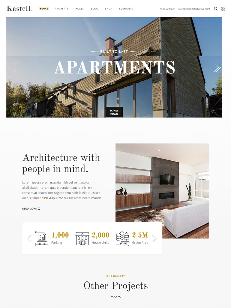 Kastell - Theme for Single Properties and Apartments
