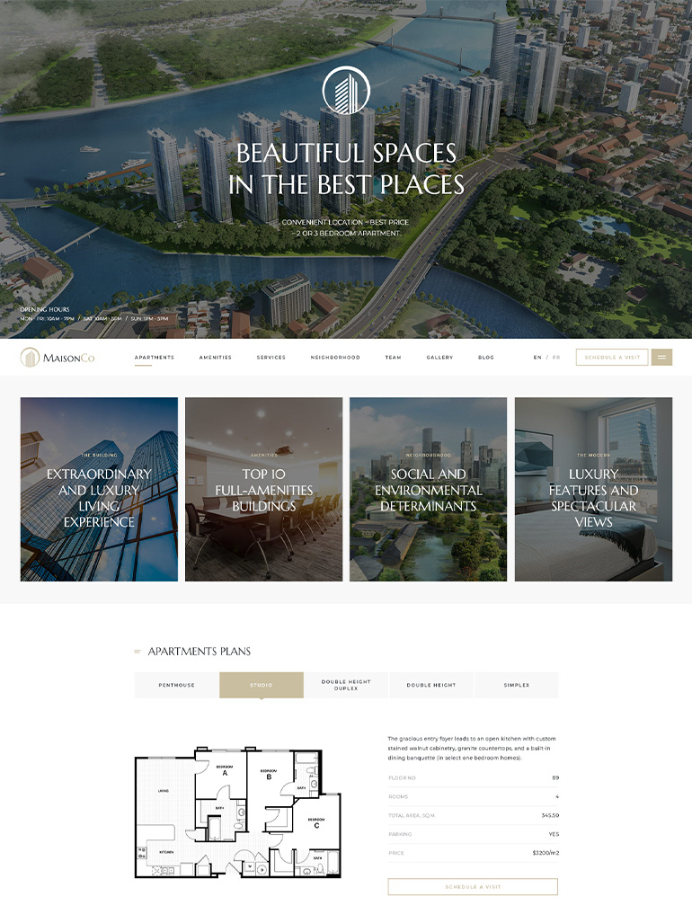 MaisonCo - Single Property WordPress Theme