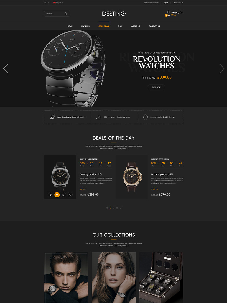 7+ Best Free & Premium Watch Store & Accessories WordPress Themes