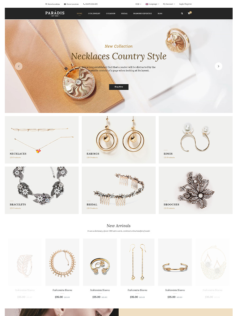 Paradise - Flower Shop Elementor WooCommerce WordPress Theme