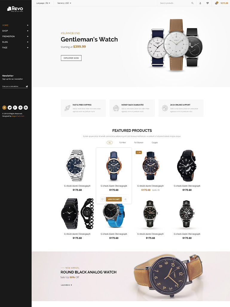 9+ Best WordPress Themes for Watch Store 2024 (Top Picks)