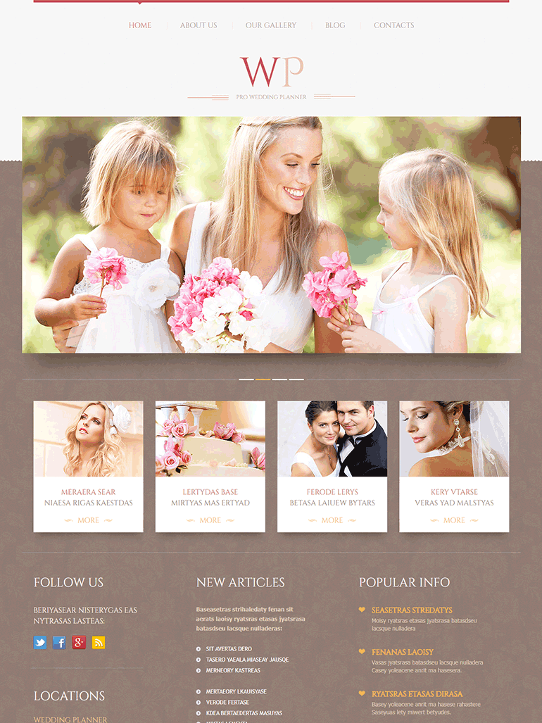 Tender Wedding Planner WordPress Theme