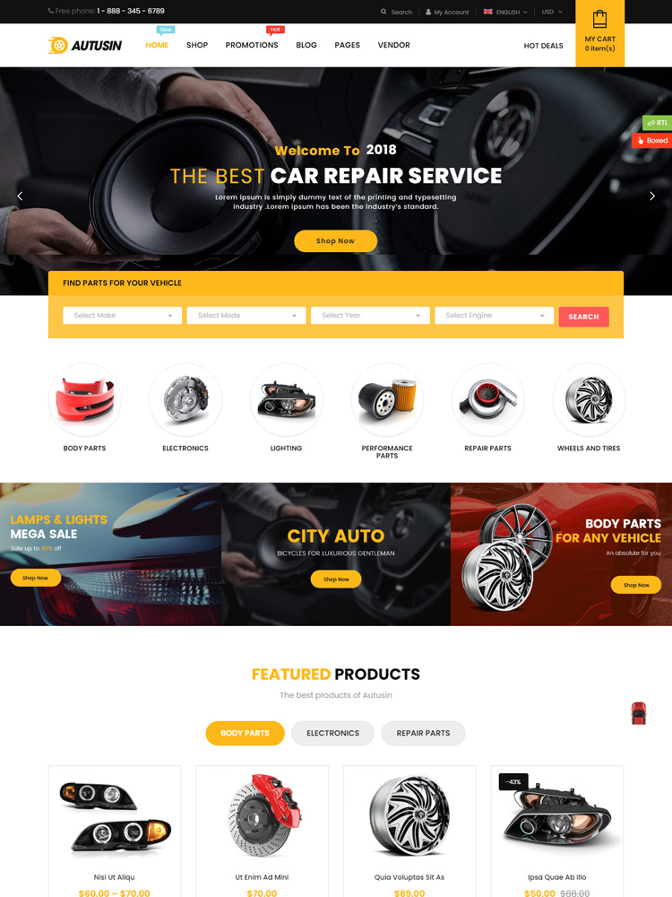 AutusinWordPress Theme