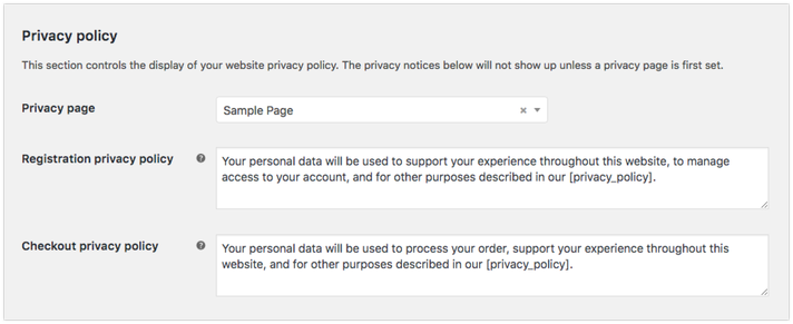 WooCommerce 3.4 - GDPR Features