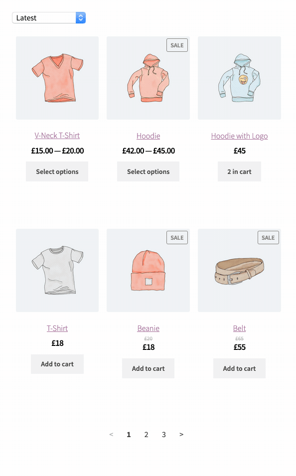 WooCommerce 3.9 - All Products Block