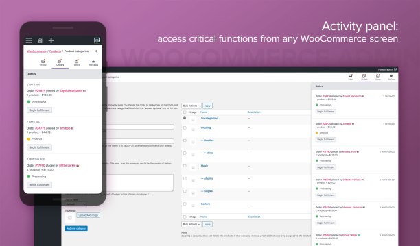 WooCommerce 4.0 - Activity