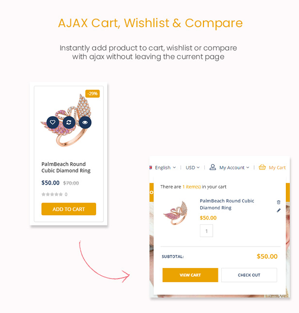 Certior - Jewelry Store Elementor WooCommerce WordPress Themee - Ajax Cart
