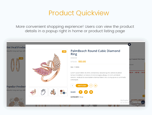 Certior - Jewelry Store Elementor WooCommerce WordPress Themee - Product Quickview