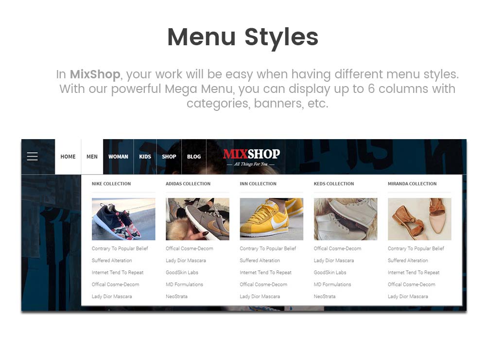 SW MixShop - WooCommerce Theme