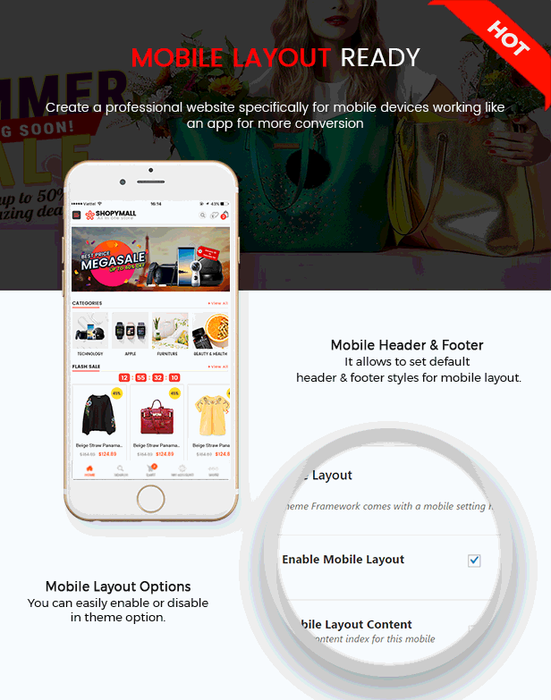 ShopyMall - Beautiful Multi-Vendor & MarketPlace WordPress Theme - Mobile Layouts